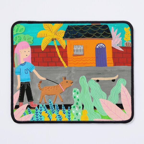 Item preview, Walking the dog designed and sold by printmesomecolo.