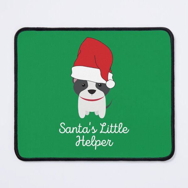 Item preview, Santa's Little Helper, Cute Christmas Puppy in Santa Hat, Christmas Dog, designed and sold by Coralgb.
