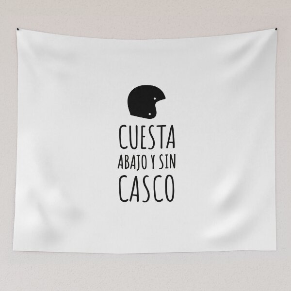 Item preview, CUESTA ABAJO Y SIN CASCO - ILSA - FUNNY - QUOTES designed and sold by Tropical Blood.