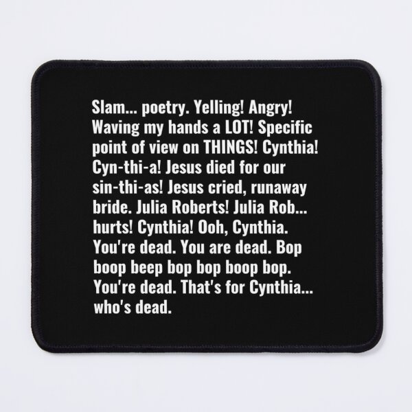 Item preview, Slam poetry 22 jump street cynthia| Perfect Gift designed and sold by walkerwillss.