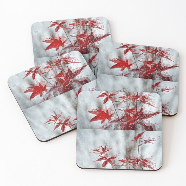 Item preview, Rain On The Red Maple Leaves designed and sold by Debra Martz.
