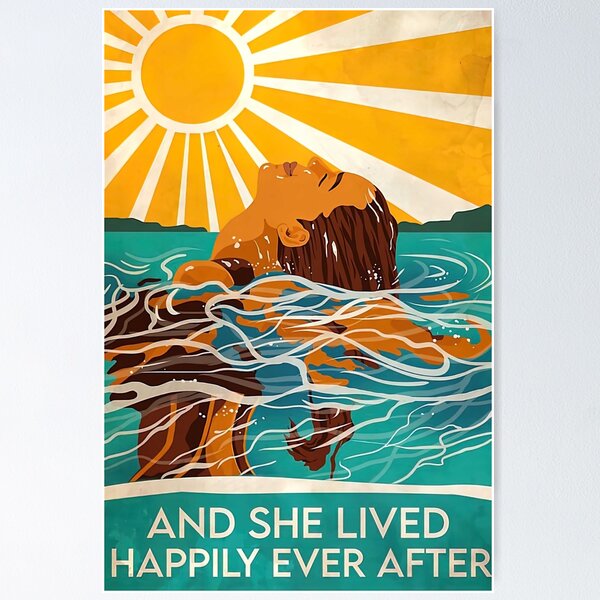 Item preview, Woman Swimming And She Lived Happily Ever After designed and sold by douglasNVD.