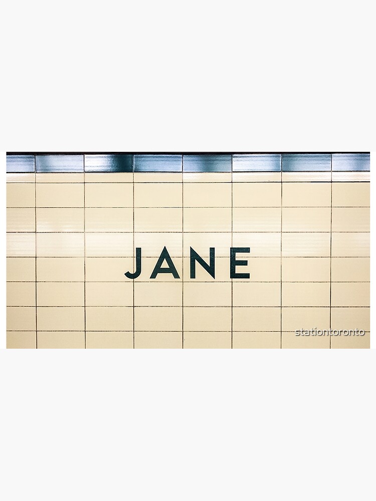 Jane Toronto Subway Station Sign by stationtoronto