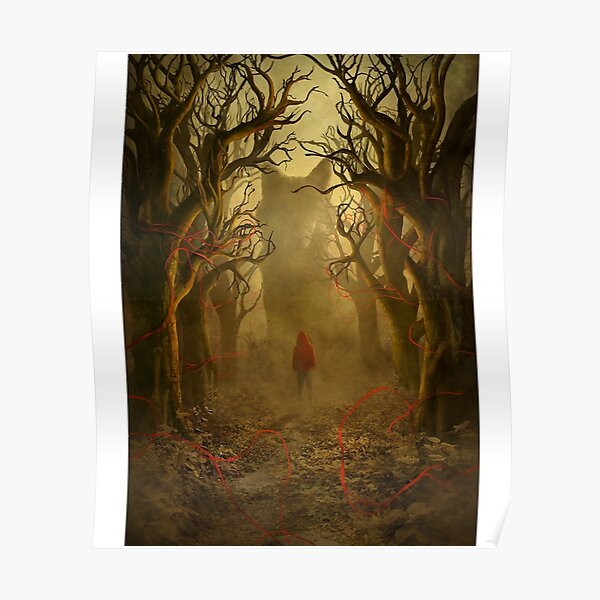 Little Red Riding Hood,Little red and her pet. Poster Poster