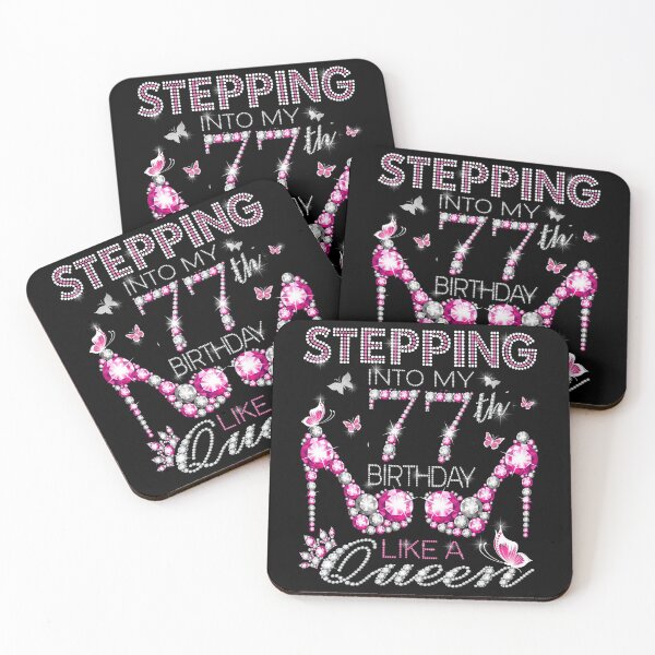 Item preview, Stepping Into My 77th Birthday Like A queen Birthday boss Stepping Into My Birthday gift Like A Boss Queen designed and sold by jojocat90.