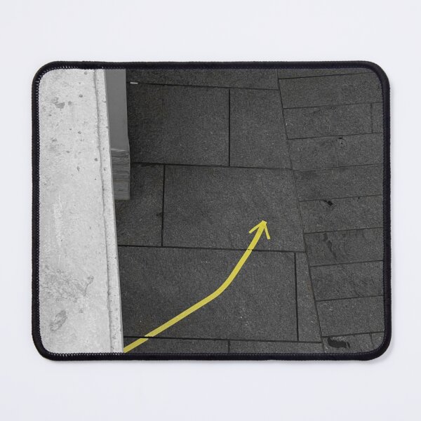 Item preview, bright yellow arrow on pavement designed and sold by gagan5.