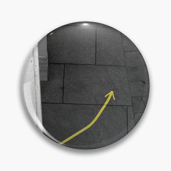Item preview, bright yellow arrow on pavement designed and sold by gagan5.