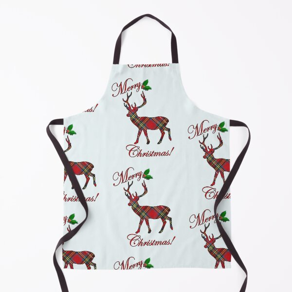 Item preview, Merry Christmas Happy Days Retro Tartan Plaid Pattern Reindeer designed and sold by Cute & Sassy Custom Gifting Boutiques.