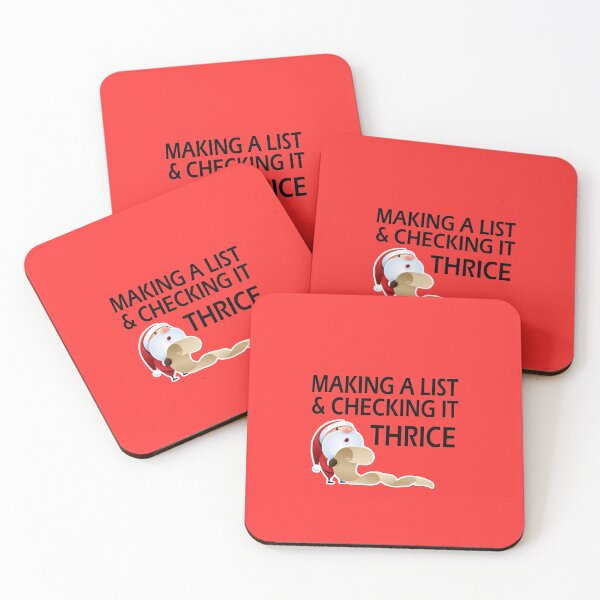 Item preview, Christmas santa list funny sarcastic saying making a list and checking it thrice gift Birthday Meme boyfriend girlfriend designed and sold by joygift369.