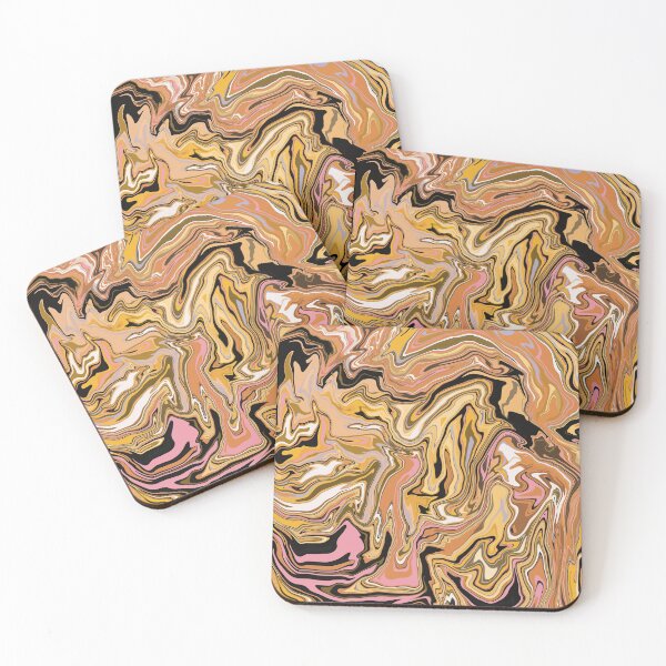 Item preview, Kurkuma | liquid pour | marble art designed and sold by Amanda Ozga.