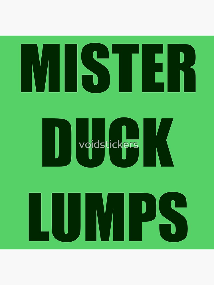 mister duck lumps shirt