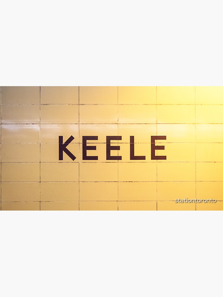 Keele Toronto Subway Sign by stationtoronto