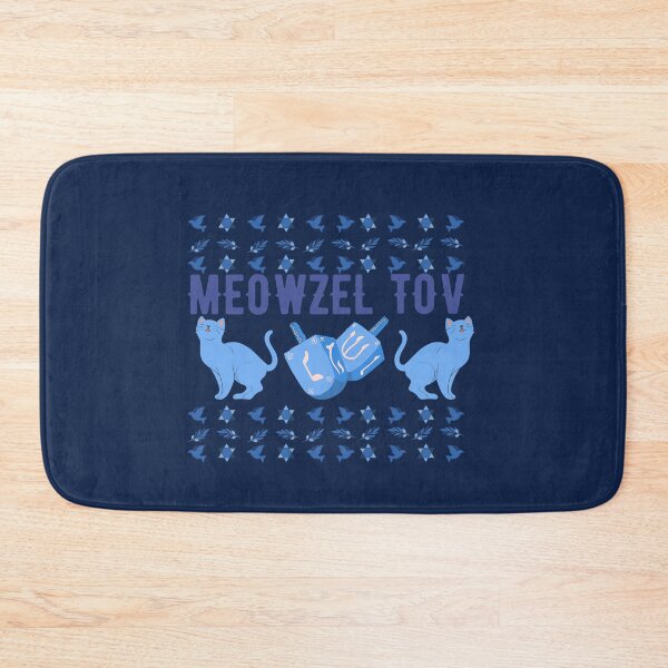 Item preview, Meowzel Tov Funny Hanukkah Cat Pun Quote designed and sold by AritraSur.