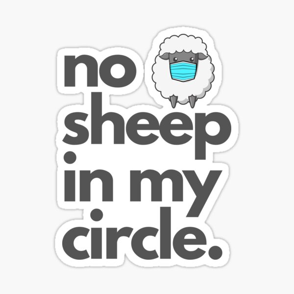 Item preview, Pas de mouton dans mon cercle designed and sold by PlantDemia.