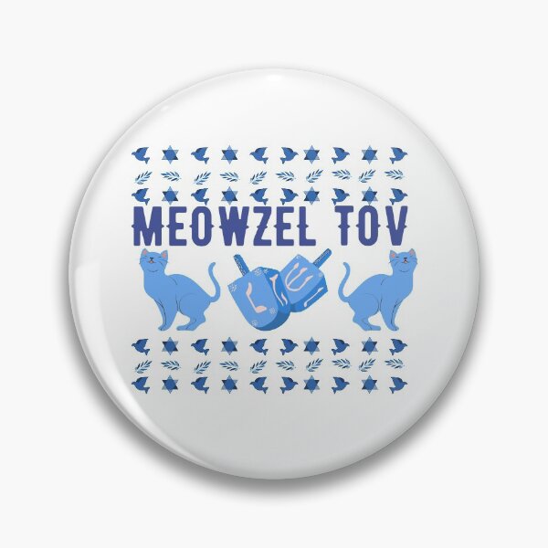 Item preview,  Meowzel Tov Funny Hanukkah Cat Pun Quote designed and sold by AritraSur.