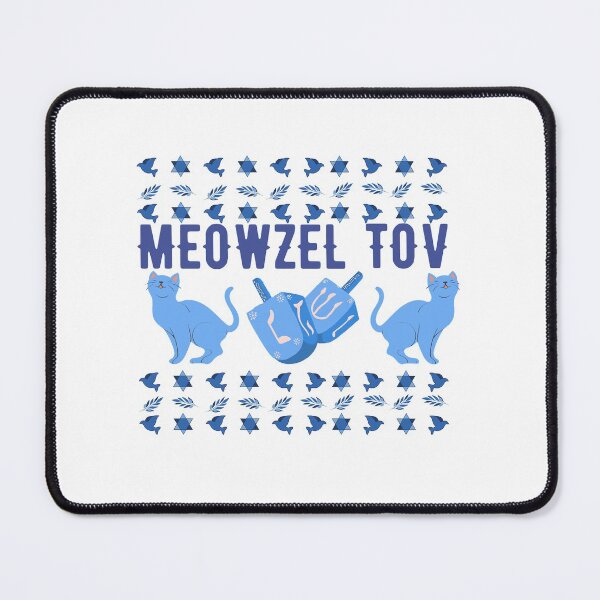 Item preview,  Meowzel Tov Funny Hanukkah Cat Pun Quote designed and sold by AritraSur.