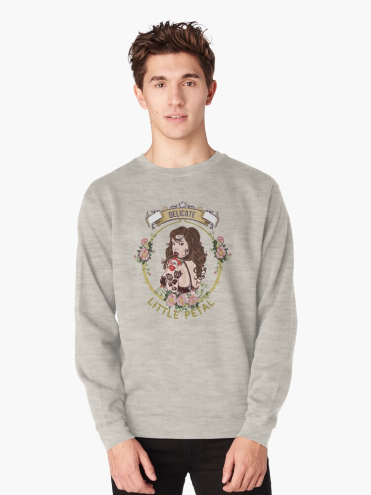 Thumbnail 1 of 5, Pullover Sweatshirt, Delicate Little Petal Mascot Large designed and sold by DelicateMerch.