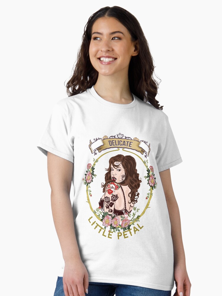 Thumbnail 2 of 7, Classic T-Shirt, Delicate Little Petal Mascot Large designed and sold by DelicateMerch.