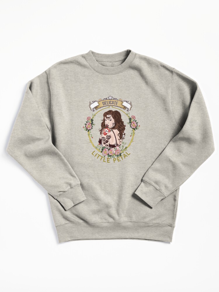 Thumbnail 2 of 7, Pullover Sweatshirt, Delicate Little Petal Mascot Large designed and sold by DelicateMerch.