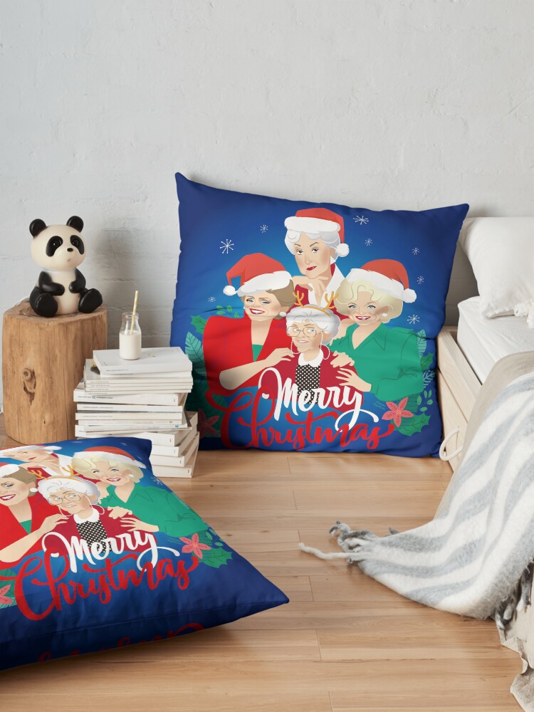 Alternate view of Christmas girls! Floor Pillow