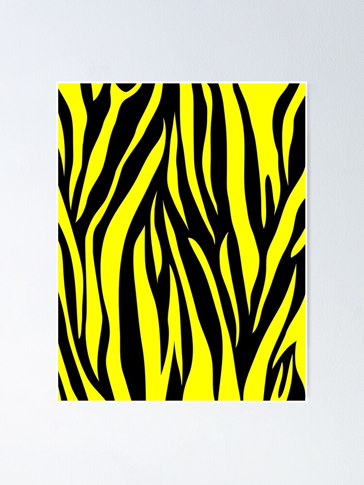 Yellow Zebra Print Pattern