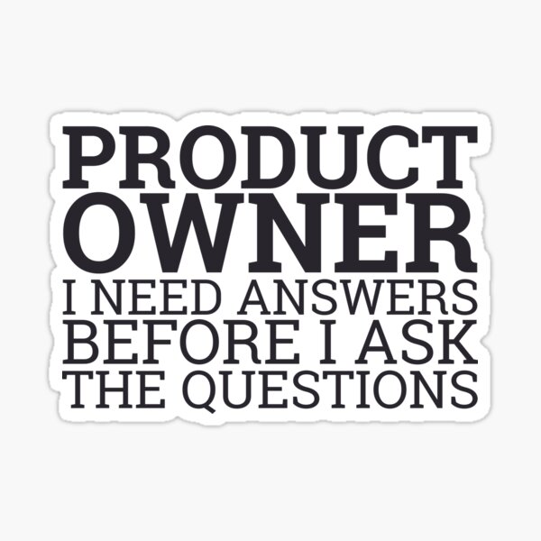 Item preview, "Product Owner Questions | "Scrum Master"" designed and sold by MPSX-Designs.