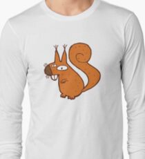 Cute cartoon squirrel Long Sleeve T-Shirt