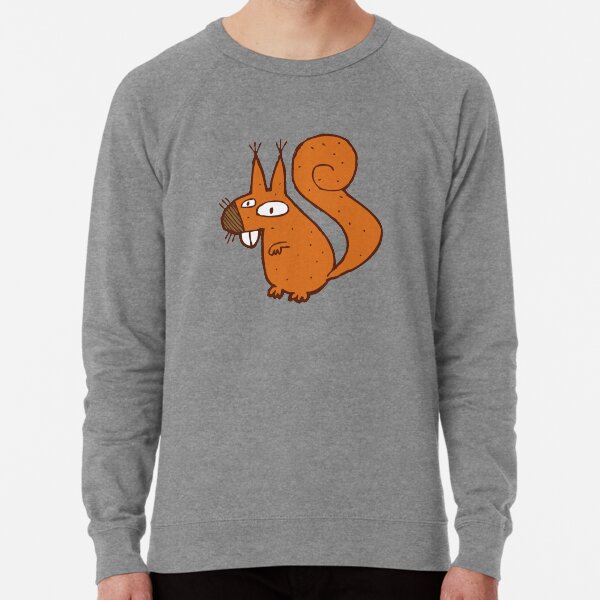 Cute cartoon squirrel Lightweight Sweatshirt