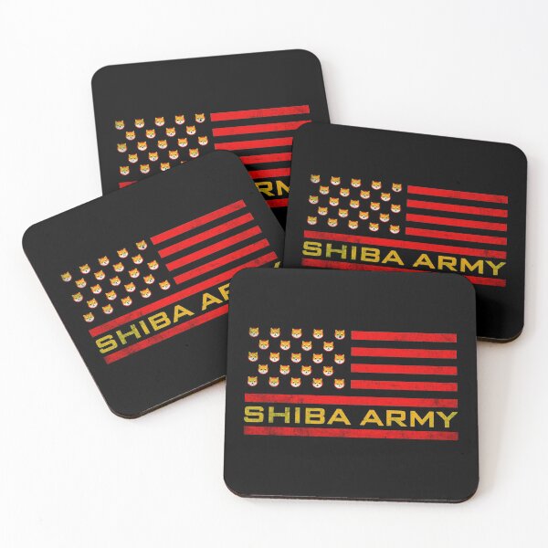 Item preview, Shiba Army Shiba Inu Coin Vintage American Flag designed and sold by RosannaArt.