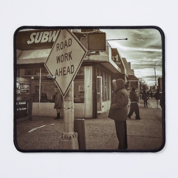 Item preview, Road Work Ahead, Brooklyn designed and sold by eleonoraingrid.