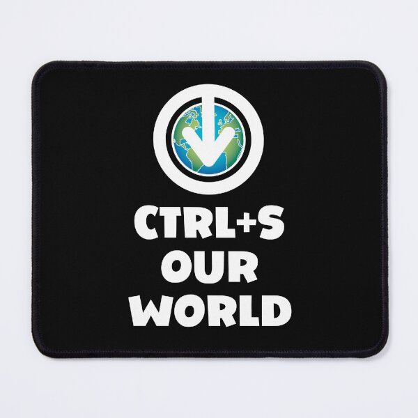 Item preview, Ctrl+S Our World - Save Our World design with download/save iconography over a globe of the Earth designed and sold by robimerch.