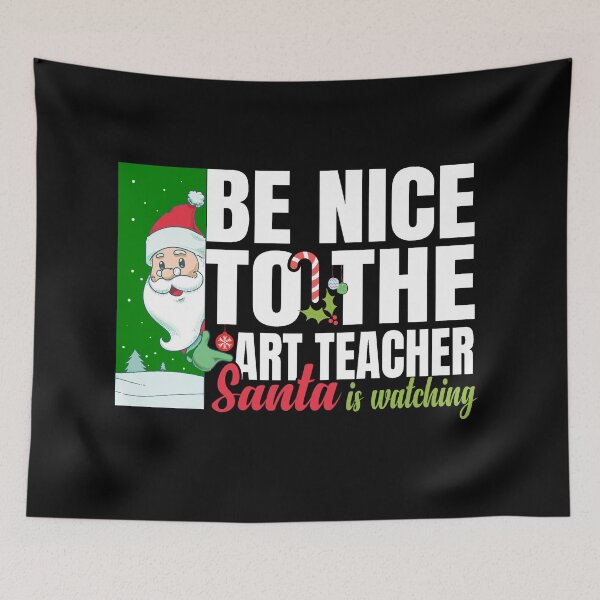 Item preview, Fun Santa Is Watching Christmas Joke Be Nice to the Teacher designed and sold by DsignTByMason.