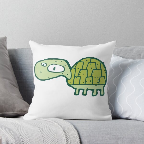 Aperçu de l'œuvre Tortue de dessin animé drôle créée et vendue par Cute Art Design.
