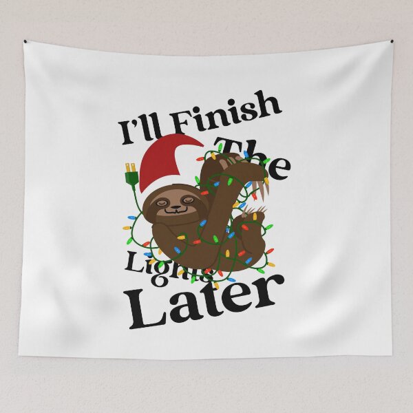 Item preview, Sloth Christmas Tree Lights Funny Xmas designed and sold by jonrdesign.
