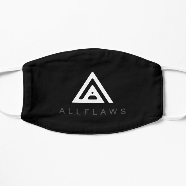 ALLFLAWS black logo Flat Mask