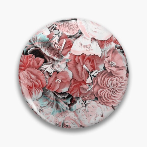 Item preview, Red White Flowers and Leaves Paper Cut Out pattern designed and sold by MyColorfulDream.