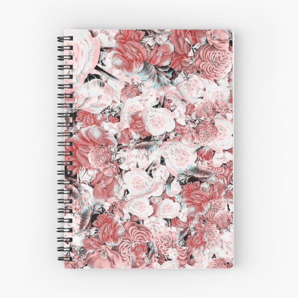 Item preview, Red White Flowers and Leaves Paper Cut Out pattern designed and sold by MyColorfulDream.