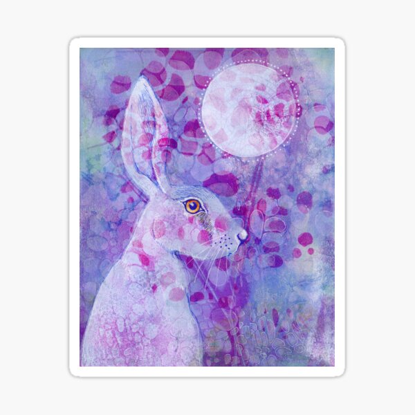 The Purple Hare Sticker