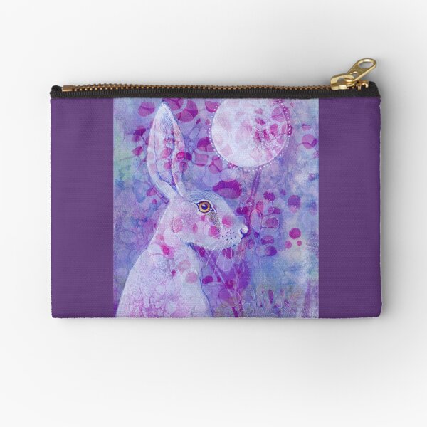The Purple Hare Zipper Pouch