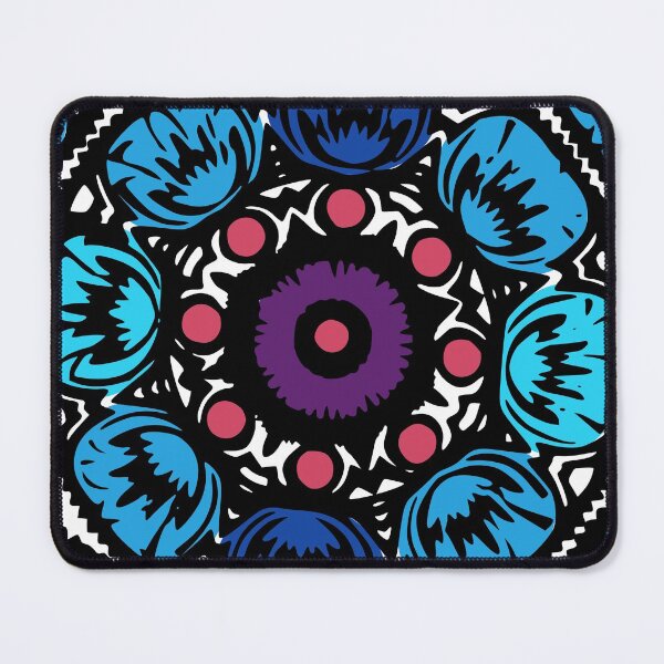 Item preview, Cute Folklore Pattern in Blue designed and sold by kapotka.