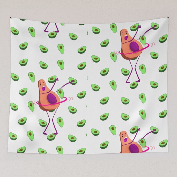 Item preview, Hooping Avocado, Hoopy Cardio, Scared Avocado designed and sold by Naked-Alien.