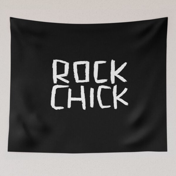 Item preview, Typography Rock Music Bands, Text, Rock Chick designed and sold by badlydrawnbabe.