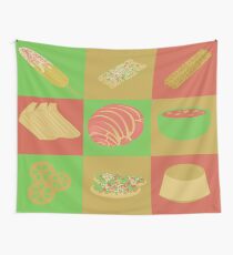 Mexican Foods Vectors Wall Tapestry