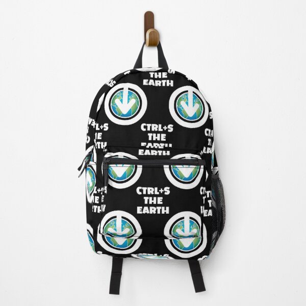 Item preview, Ctrl+S the Earth - Save the Earth design with download/save iconography over a globe of the world designed and sold by robimerch.