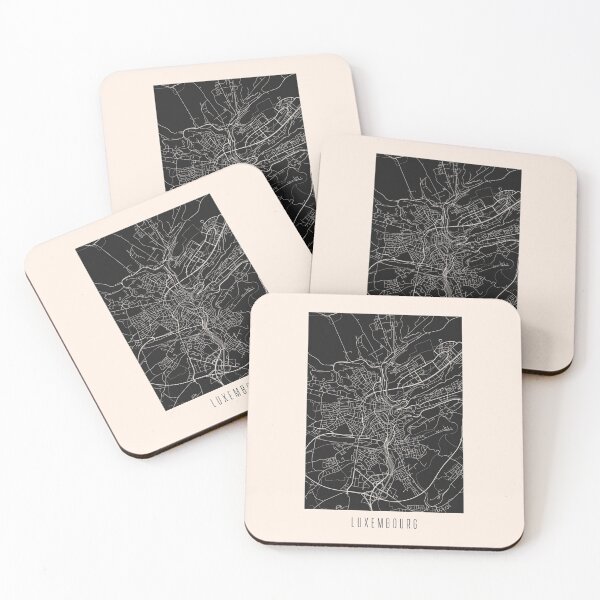 Item preview, Luxembourg City Street Map Dark designed and sold by Teecha.