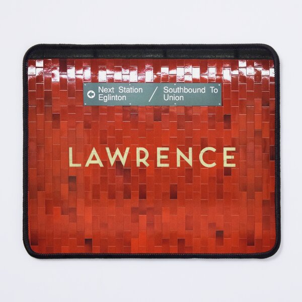 Lawrence Toronto Subway Sign Mouse Pad