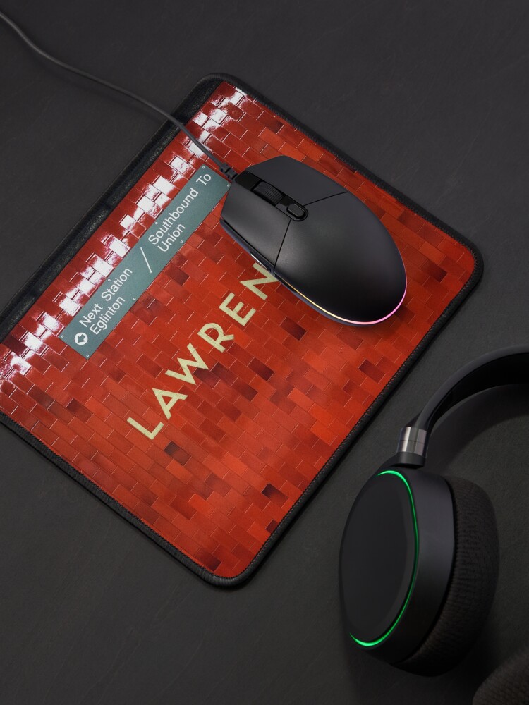 Alternate view of Lawrence Toronto Subway Sign Mouse Pad