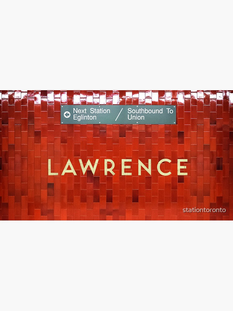 Lawrence Toronto Subway Sign by stationtoronto