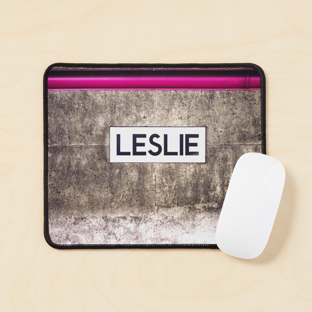 Leslie Toronto Subway Sign Mouse Pad
