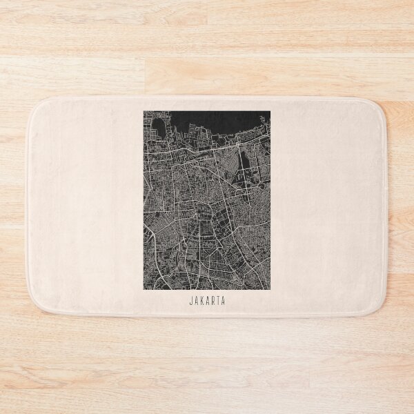 Item preview, Jakarta City Street Map Dark designed and sold by Teecha.